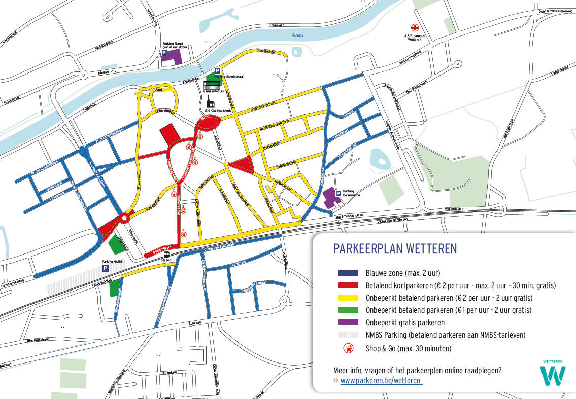 Parkeerplan met zones vanaf 1 juli 2024